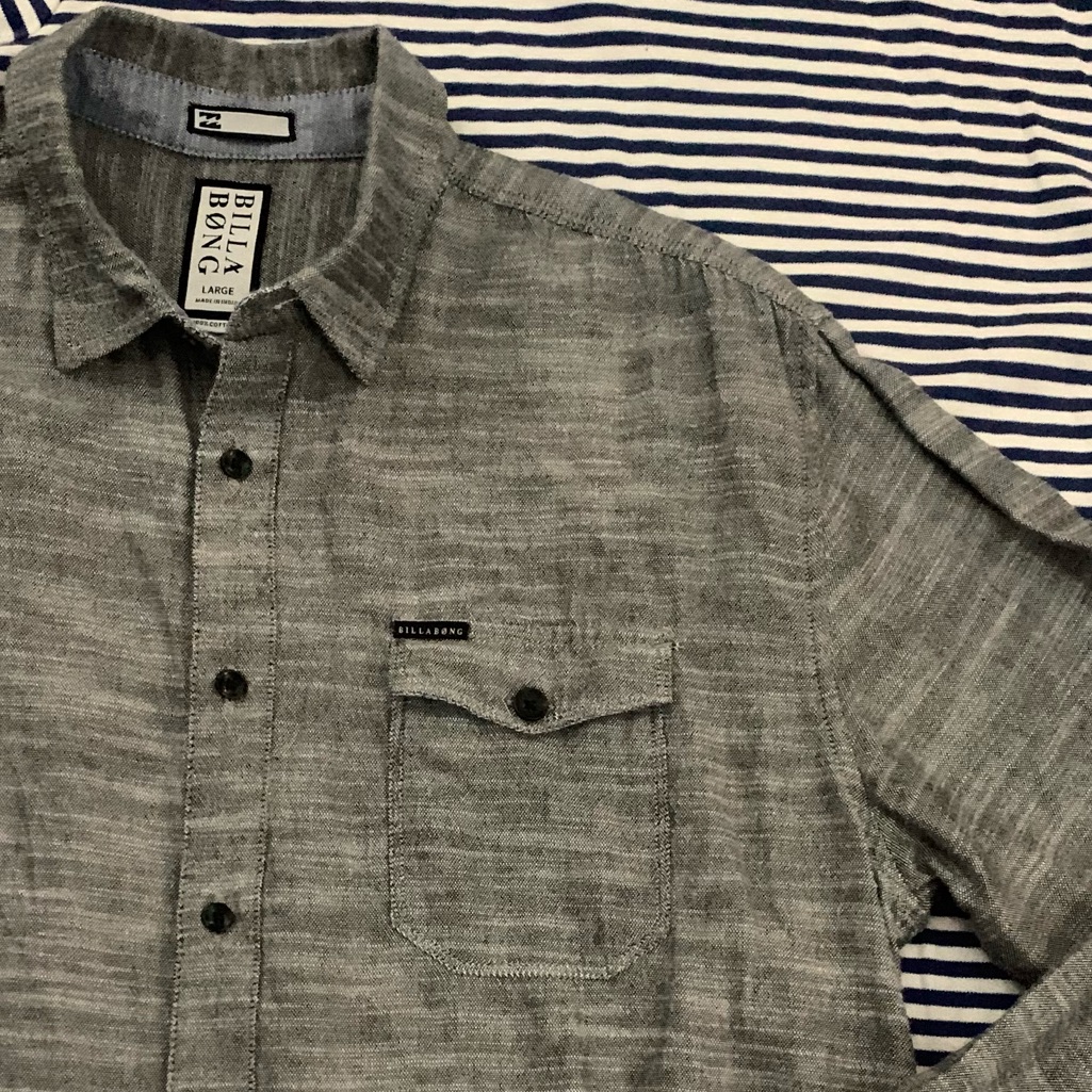 Billabong Ls 100% Cotton Textured Shirt
